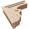 Ekena Millwork 6"W x 24"D x 24"H Thin Highland Rough Cedar Woodgrain TimberThane Corbel, Primed Tan CORUR06X24X24HLDRCPR - alternate 3
